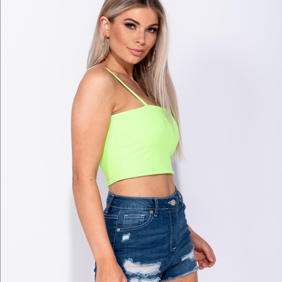 Neon Green Crop Top - Picture 5 of 7